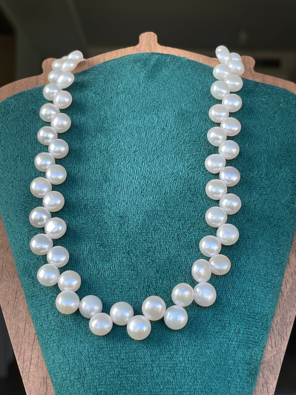 Baroque Necklace 5 - 10mm Smooth Glossy Baroque Potato Pearl Necklace, Asymmetrical Playful Dainty Women’s Jewelry