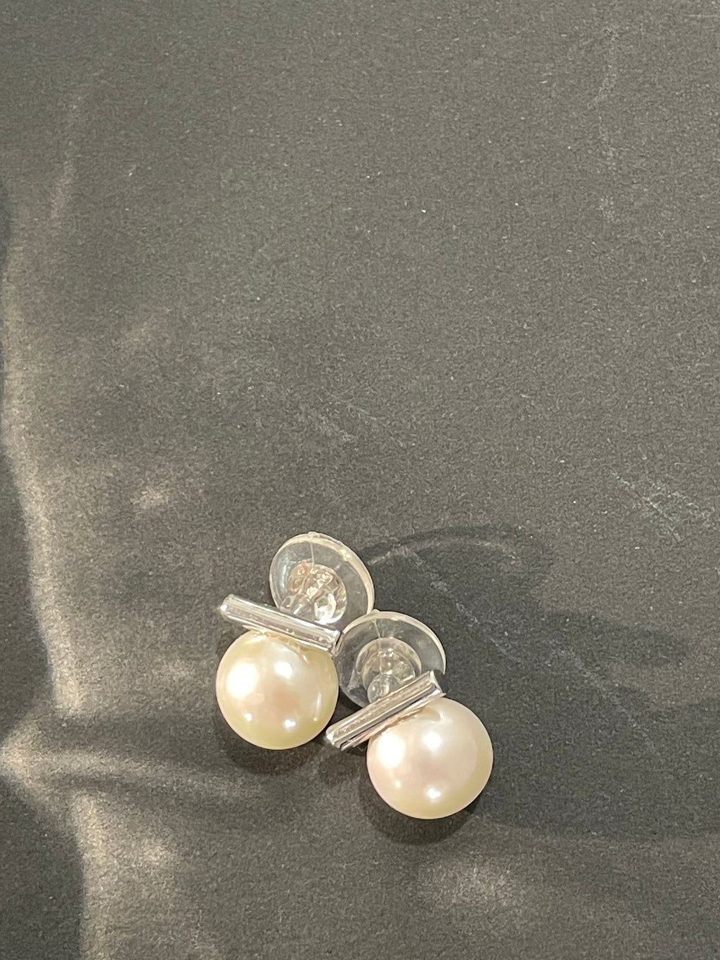 Pearl Stud Earrings 4 - 11mm Thick Silver Aurora AK Round Pearl Stud Earrings, Akoya-Level Strong Luster Minimalist Jewelry