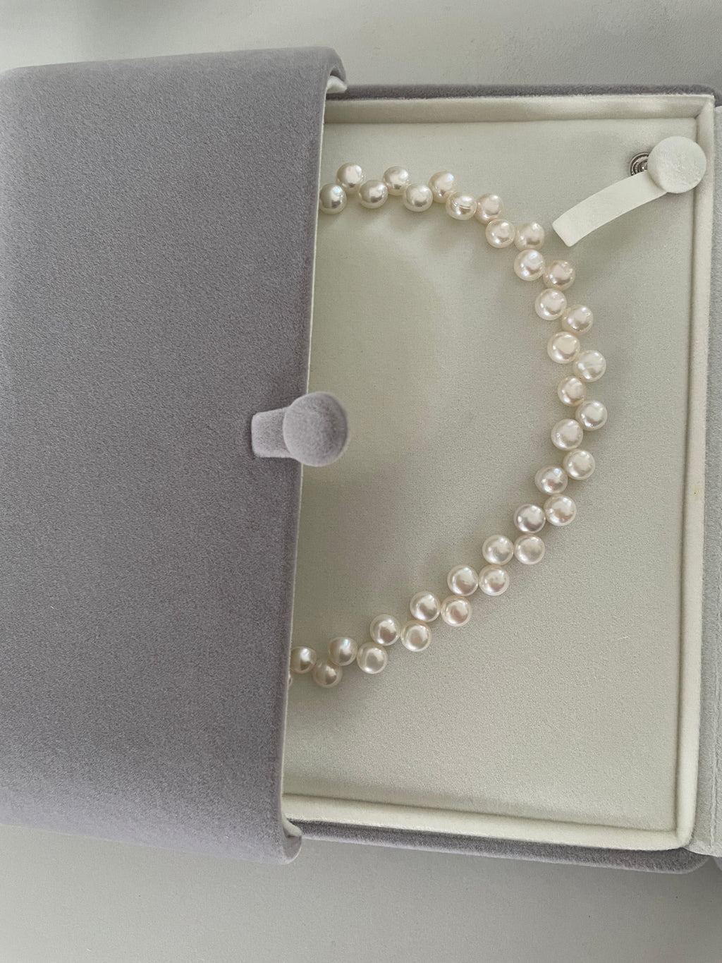 Baroque Necklace 5 - 10mm Smooth Glossy Baroque Potato Pearl Necklace, Asymmetrical Playful Dainty Women’s Jewelry