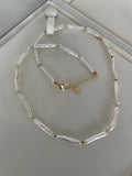 Baroque Necklace 6 - Premium Smooth Skin Keshi Stick Pearl Choker, Minimalist Cool Noble Women’s Jewelry