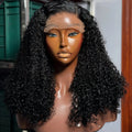X3 Deep Curly Human Hair Lace Front Wig, 100% Unprocessed Virgin Hair, Pre-Plucked Natural Hairline, Glueless Curly Wig for Black Women